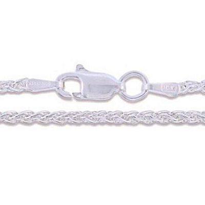 Sterling Silver Wheat Chain with Lobster Claw Clasp