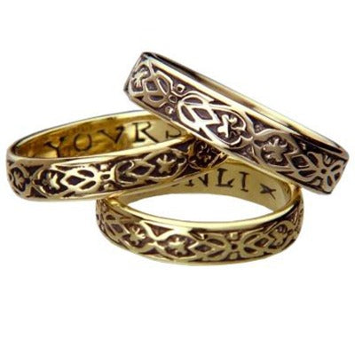 "Yours Onli" French poesy ring