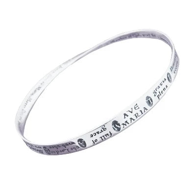 Celtic blessing silver bangle discount