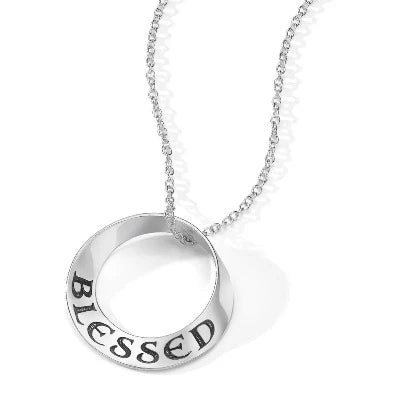 BLESSED necklace in Sterling Silver