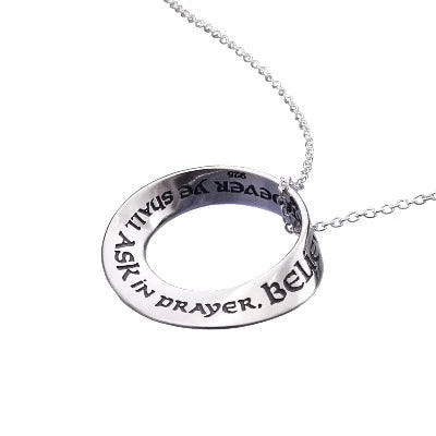Believing Ye Shall Receive Sterling Silver Necklace