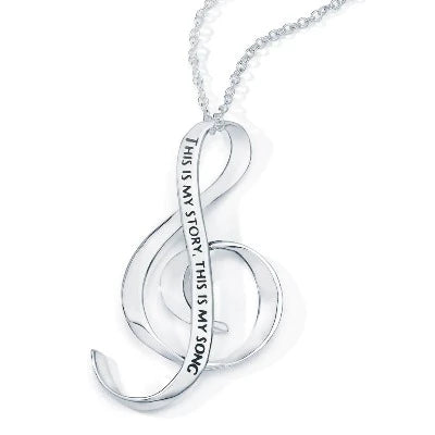 This Is My Story, This Is My Song Sterling Silver Necklace