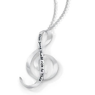 OUR SONG SHALL RISE TO THEE Sterling Silver Necklace