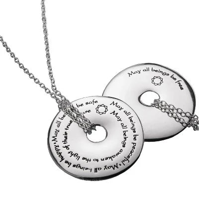 Sterling Silver 'Metta' or 'Loving Kindness' Pendant