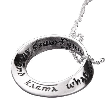 Lord of the Rings The One Ring Military Dog Tag Pendant Necklace with Cord  - Walmart.com