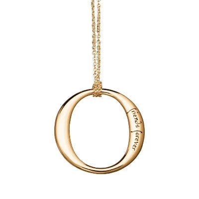 Friends Forever Forever Friends Necklace in Sterling Silver or 14K Yellow Gold