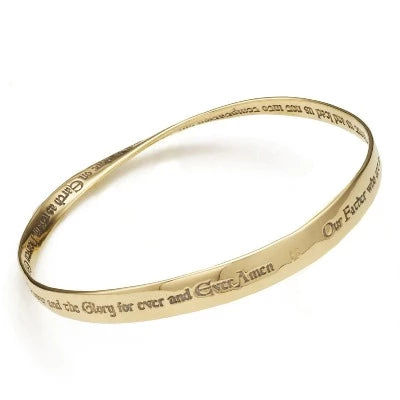 LORD'S PRAYER Bracelet, King James version in Sterling Silver or 14K Gold