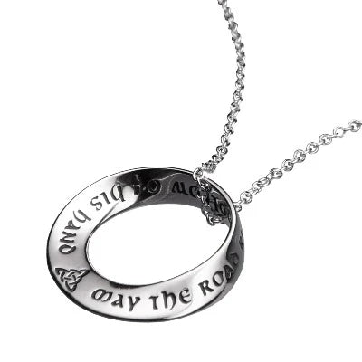 May The Road Rise To Meet You Sterling Silver Necklace