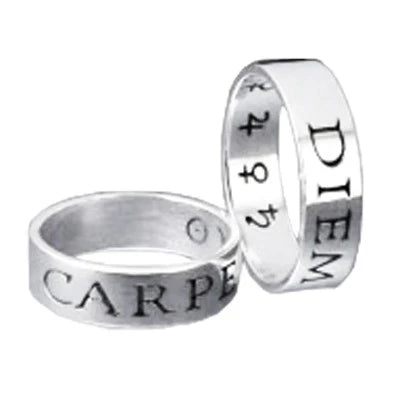 "Carpe Diem" (seize the day) ring