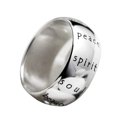 Inspirational Sterling Silver Ring