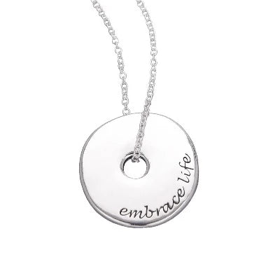 Embrace Life Sterling Silver Necklace