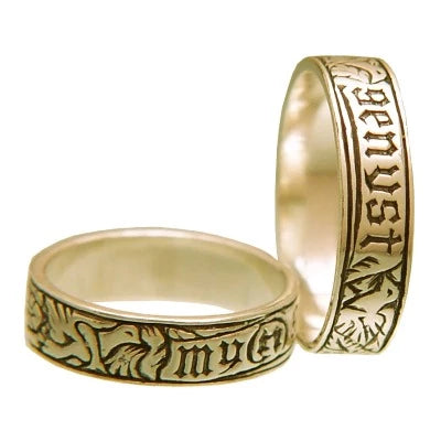 "Myn Gynst" German poesy ring