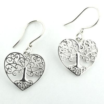 Tree of life heart pendant and earrings from the Southern Gates.