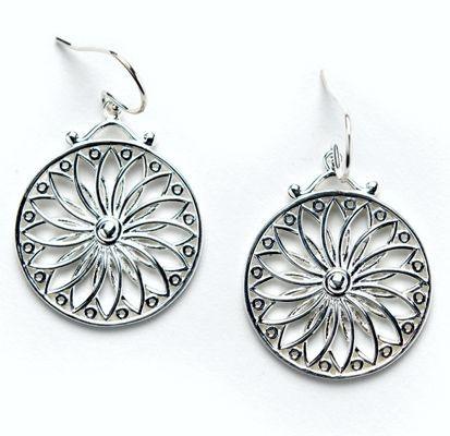 Southern Gates Jewelry, sun design in Sterling Silver.