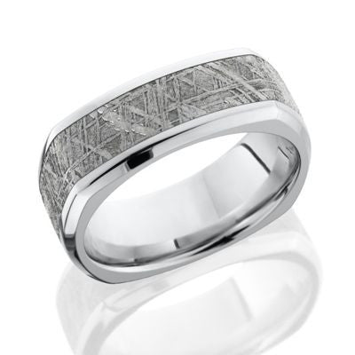 cobalt chrome meteorite ring