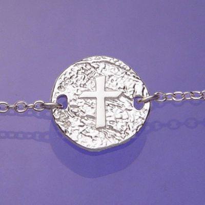 Cross necklace or Bracelet in Sterling Silver