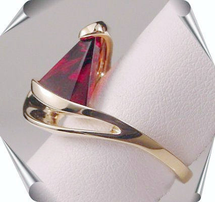 (regular size)  Lightouse Lens Cut Design in your Choice of Gems.