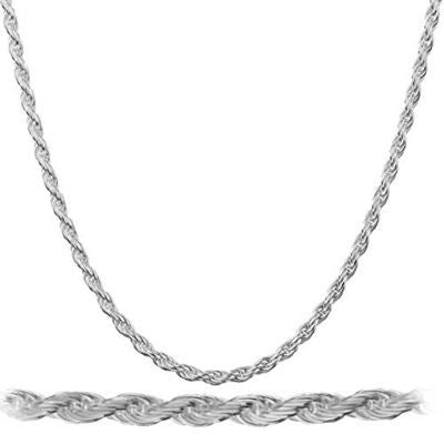 2mm Sterling Silver Rope Chain - Main Image